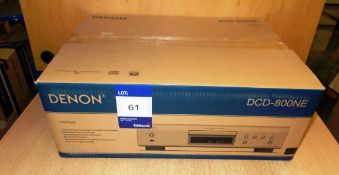 Denon DCD-800 NE Compact Disc Player, black (boxed) – RRP £270