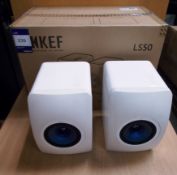 Pair of Kef LS50 White Speakers (on display) – RRP £799