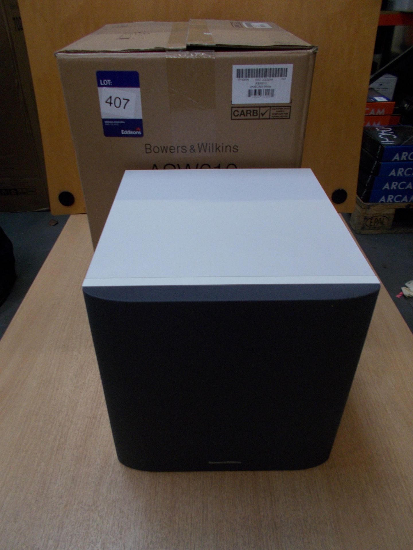 Bowers & Wilkins ASW610 Active Subwoofer, White (on display) – RRP £650
