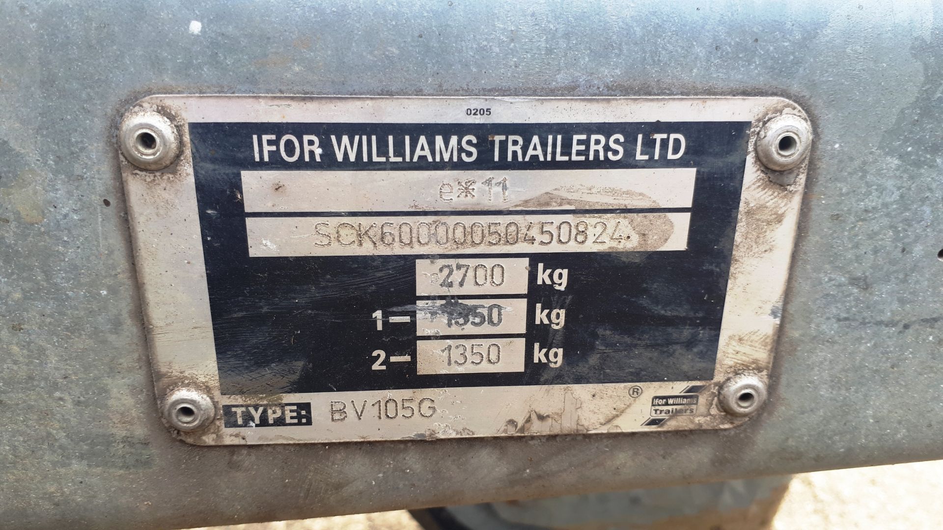 Ifor Williams twin axle box trailer Type – BV105G SCK60000050450824 - Image 4 of 6