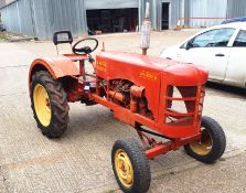 Massey Harris 101 junior tractor, with a reversed mini engine. Advised steering fault