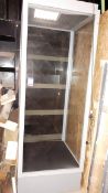 Glass display cabinet, approx. 8ft height