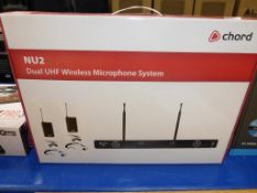 * A Chord NU2 Dual UHF Wireless Microphone System (RRP £99)
