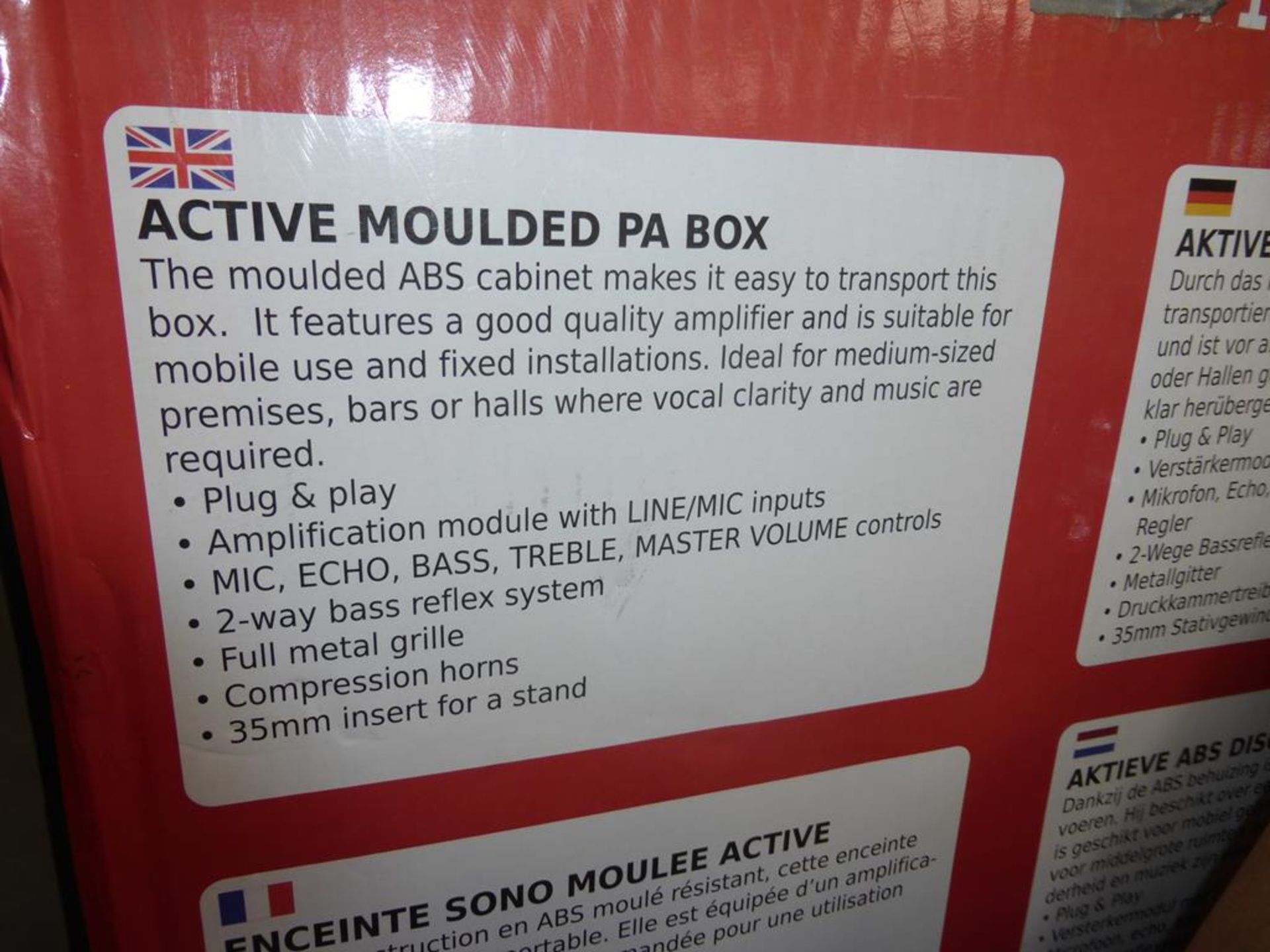 * Ibiza Sound XTK15A 600W 15'' Active Moulded PA Box Speaker, RRP £200 - Image 2 of 2