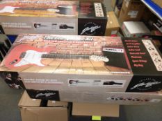 * A Johnny Brook Guitar Kit with 20W Amplifier and Accessories (RRP £88.99) (Colour Black)