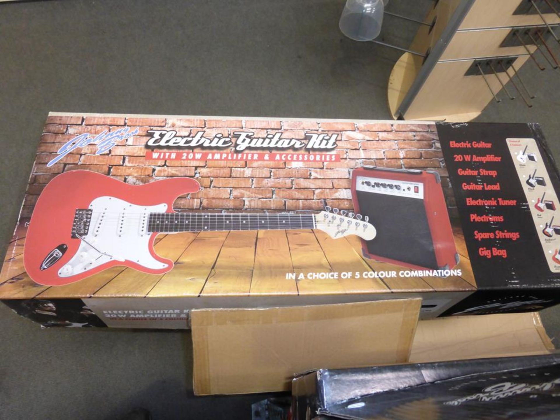 * A Johnny Brook Guitar Kit with 20W Amplifier and Accessories (RRP £88.99) (Colour White)