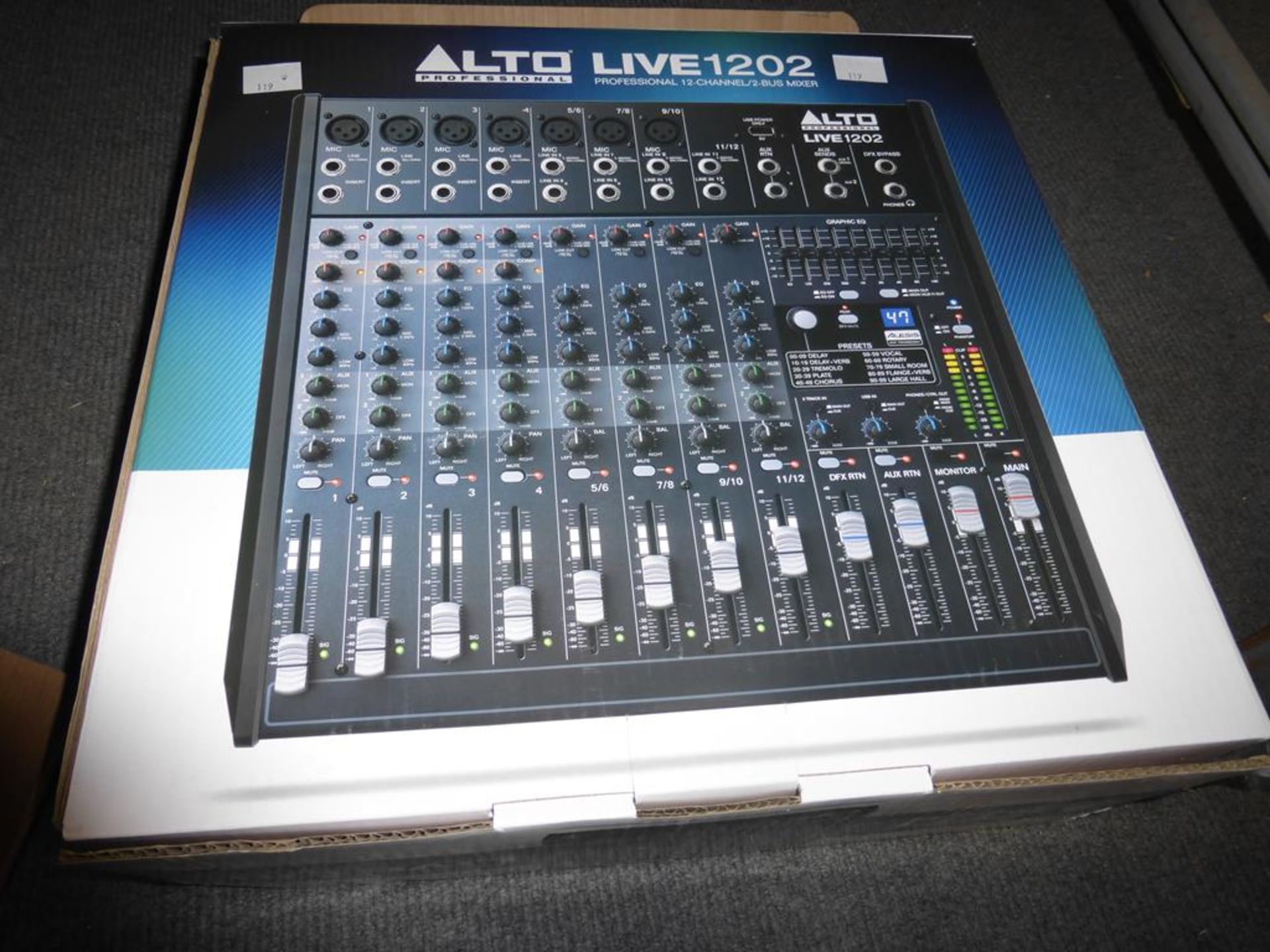 * An Alto Professional Live 1202 12 Channel/2 Bus Mixer, RRP £199