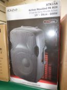 * Ibiza Sound XTK15A 600W 15'' Active Moulded PA Box Speaker, RRP £200