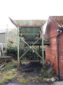 Coal hopper, with an approximate capacity of 1 tonne, equipped with bagging machine, Portsdown