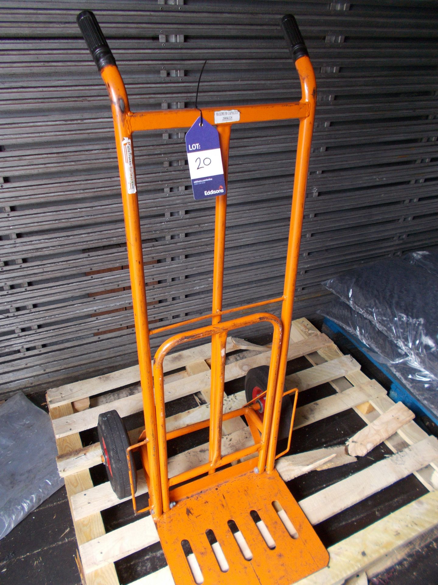 Steel fabricated sack trolley