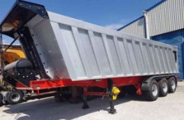 Secsan Tri-Axle Steel Body Tipper, no plate or tes