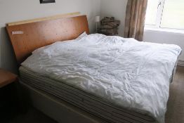 * Room 4. Contents to include Double Bed, Bedside Units, Dressing Table, Drawers, Chair (bathroom