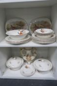 A Part Dinner Service of twenty two various pieces of Carrigaline Pottery Co Ltd together with a