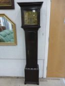 Longcase Clock with Brass Face inscribed 'Ashburner Preston' Circa 1750. Robert Ashburner is