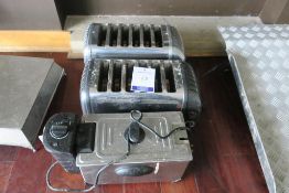 * Two ''Six Slice'' Toasters and Single Fryer 240V. This lot is Buyer to Remove. This lot is located