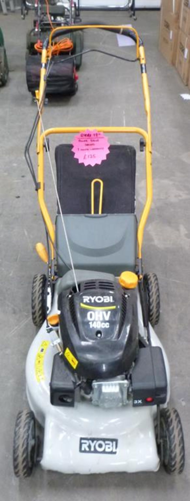 A Reconditioned Ryobi OHV 140cc Power Drive Rotary Lawnmower. Shop Price £125 - Image 3 of 3