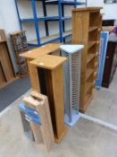 A Selection of CD Storage Racks and Bookcases in various styles (14) (est £20-£40)