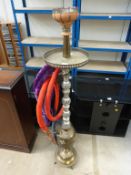 Hookah (?) with two hoses (H 117cm) (est £30-£60)