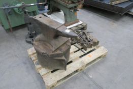 * Vintage Anvil (mounted on steam roller differential) Anvil Base, Swage Block and various