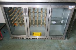 * A Gamko Refrigerated Glass Fronted Wine Chiller Type MXC25315RG310 (2007) (H 90cm, W 135cm, D