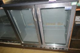 * A Gamko Two Door Glass Fronted Display Fridge (MXC20250GG310) (H 92cm, W 92cm, D 52cm). This lot