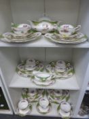 Dinner Service. A Rockingham Pattern Dinner Service by Paragon comprised of Tureen, Gravy Boat and