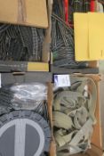Model Railway. Three boxes of assorted 'OO' Gauge Track, Turntable and other accessories and a