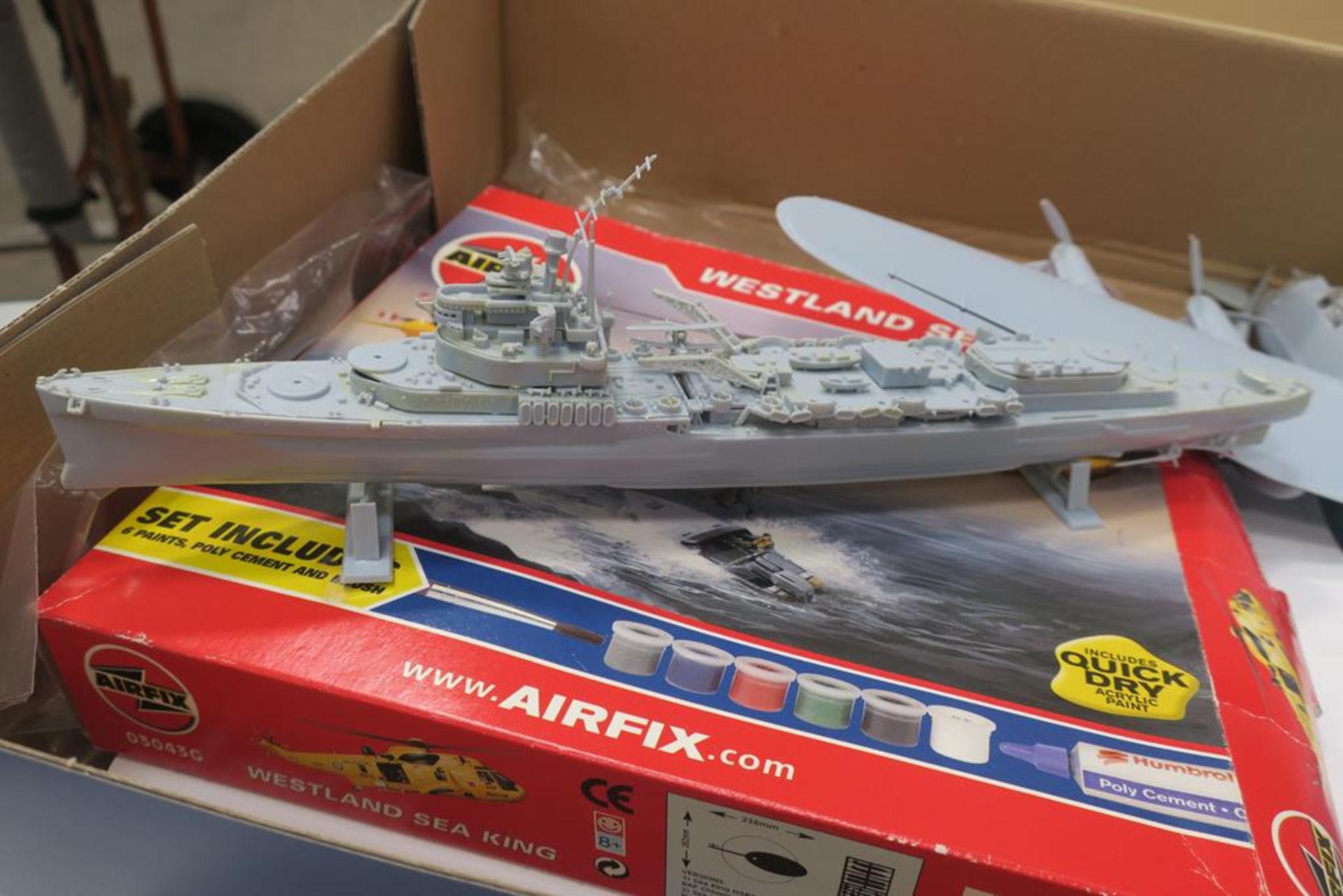 An Airfix V.E. Day Multi Kit, Partially Completed (est £20-£40) - Image 5 of 8