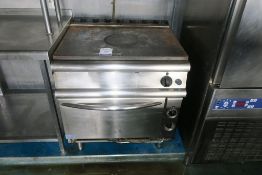 * A Gas S/S Hot Plate and Oven (H 87cm, W 80cm, D 75cm). This lot is Buyer to Remove. This lot is