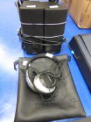 Pair of Bose Companion 2 series III speakers together with a pair of Bose AE2 headphones (2) (est £