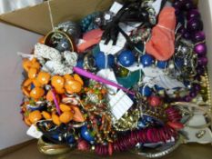 A Box of Costume Jewellery. This lot is being sold on behalf of a local charity without reserve or
