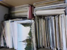 A Box to contain a Large Quantity of Postcards, Photographs, Greeting Cards etc. with many images of