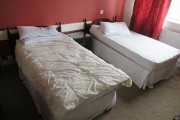 * Room 12. Contents to include Two Single Beds, Bedside Drawers, Tub Chair, Wardrobe, Dressing Table