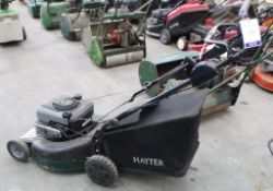 A Reconditioned Hayter Ranger 21'' cut, 4 speed Rotary Lawnmower. Shop Price £325