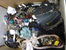 A Box of Costume Jewellery. This lot is being sold on behalf of a local charity without reserve or