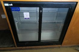 * A Prodis Two Door Display Fridge (H 90cm, W 90cm,D 50cm). This lot is Buyer to Remove. This lot is