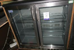 * A Gamko Two Door Glass Fronted Display Fridge (MXC20250GG310) (H 92cm, W 92cm, D 52cm). This lot