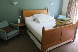 * Room 19. Contents to include Double Bed, Two Bedsides with Lamps, Two Chairs, Single Folding Guest