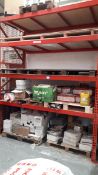 Contents to 1 bay of racking, including an assortm