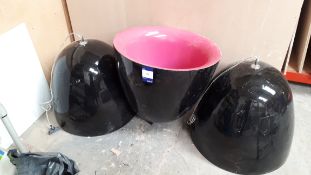 3 x Large lamp shades