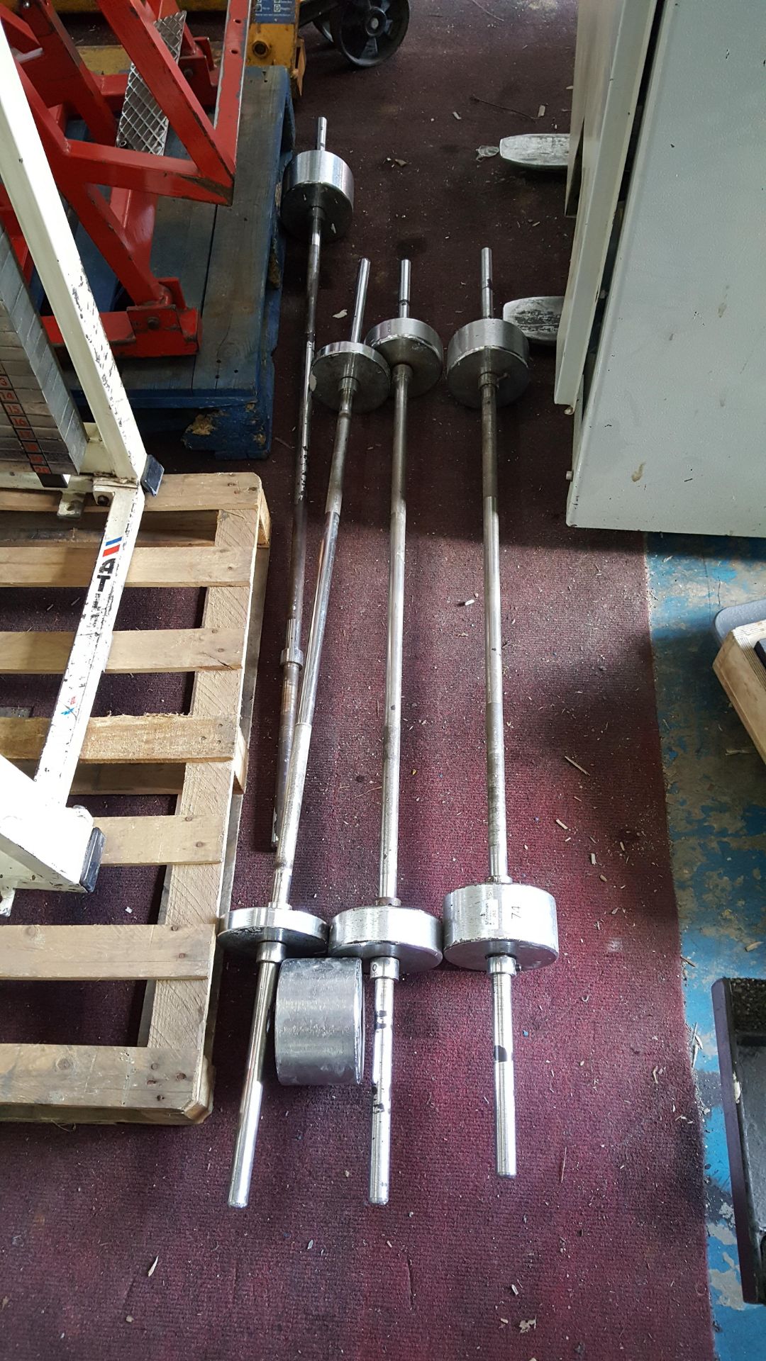 4 x Chrome Bar Bells