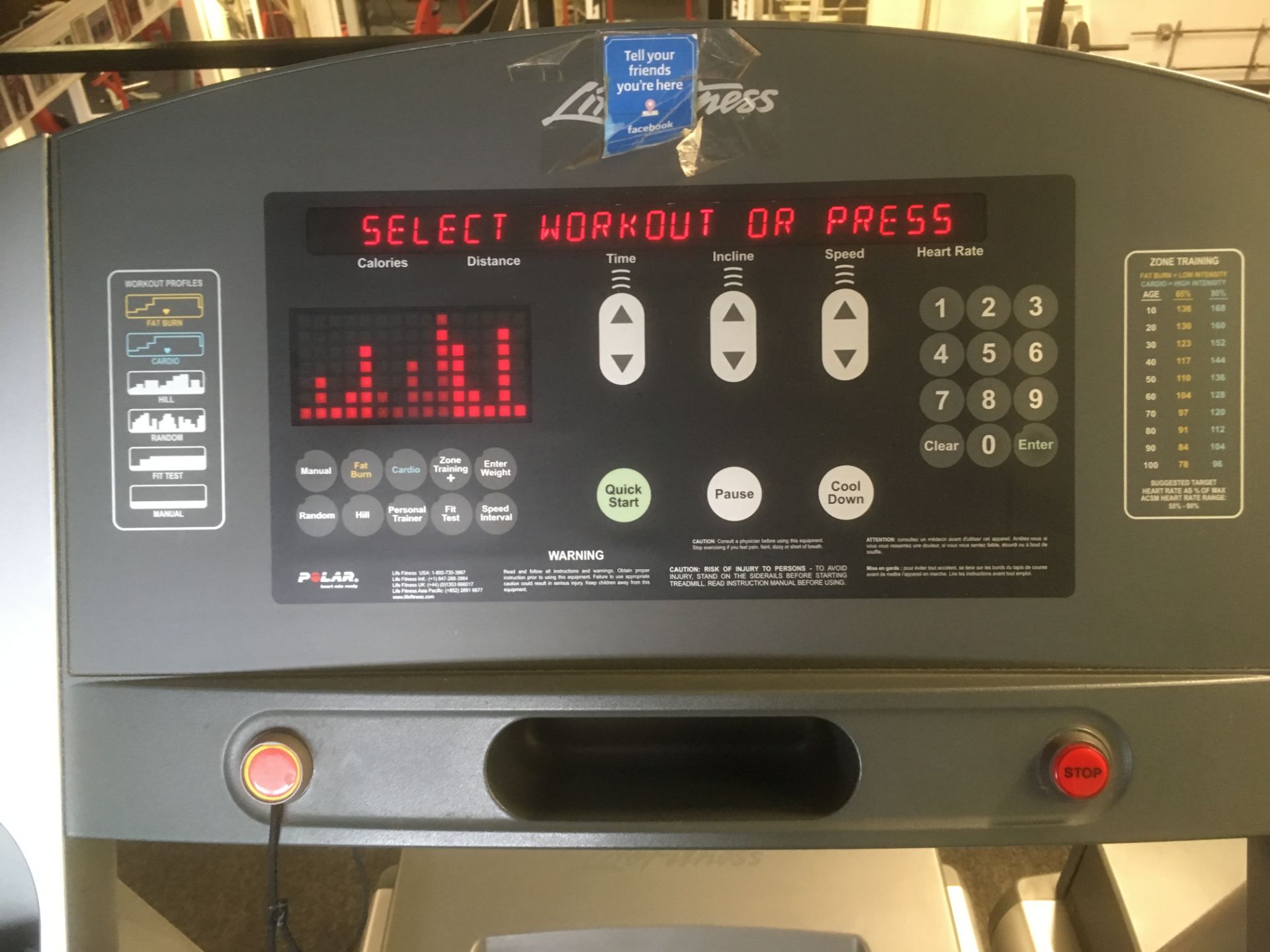 Life Fitness 95TI Treadmill - Image 2 of 2