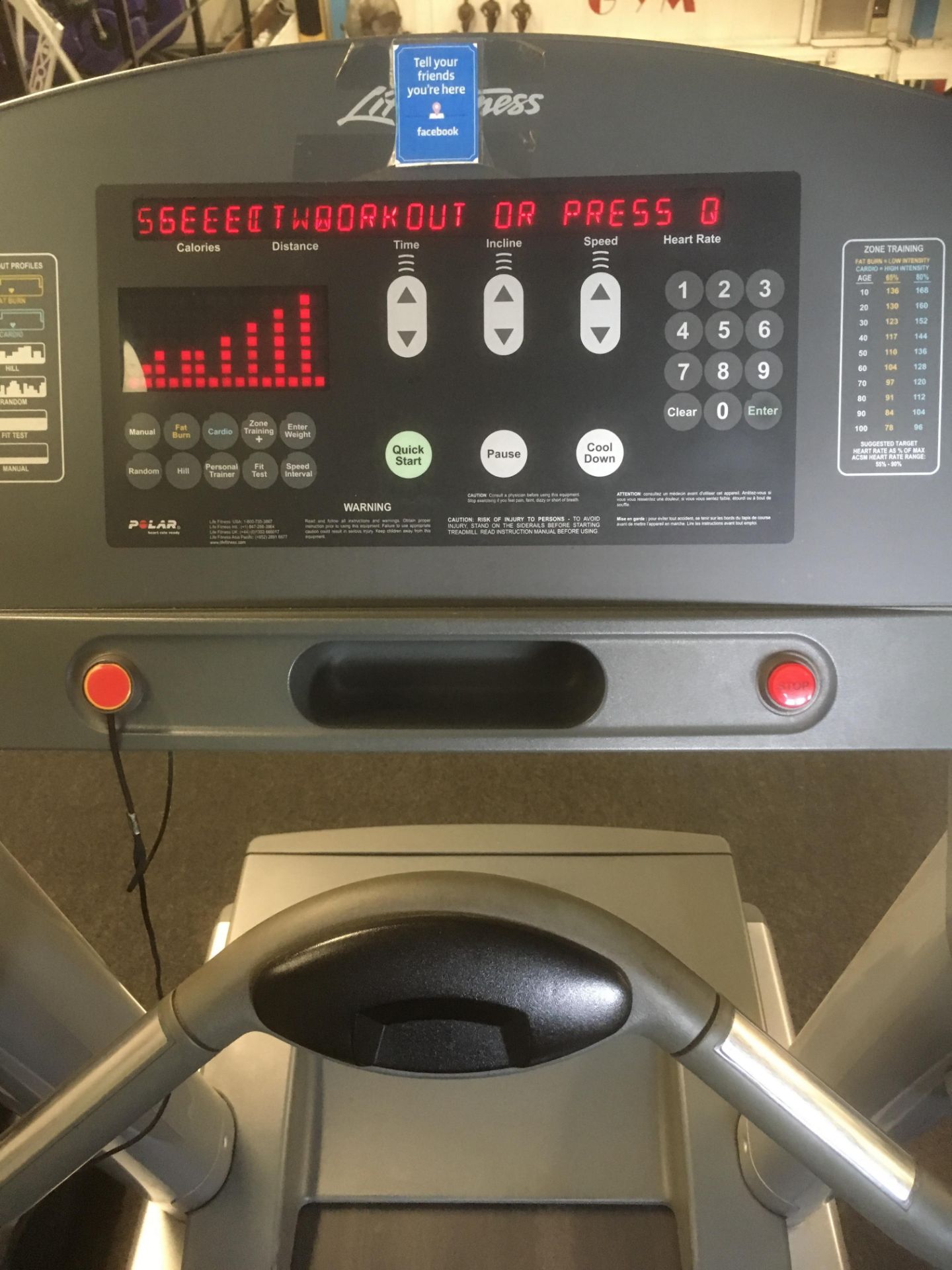Life Fitness 95TI Treadmill - Image 2 of 2