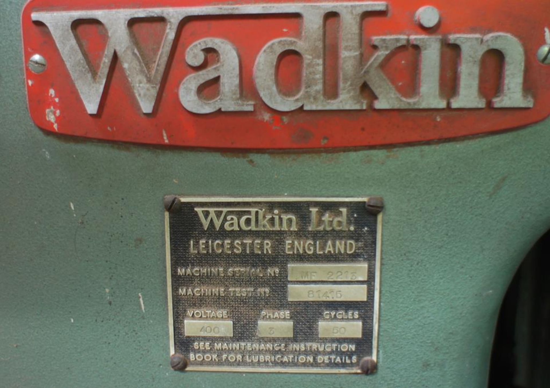 Wadkin MF Chain & Chisel Morticer, Tooling and contents of Cabinet - Image 9 of 19