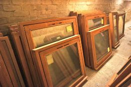 2 x Hardwood Pre-Glazed Window Units