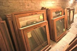 3 x Hardwood Pre-Glazed Window Units