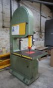 Wadkin Bursgreen 30BZB Vertical Band Saw