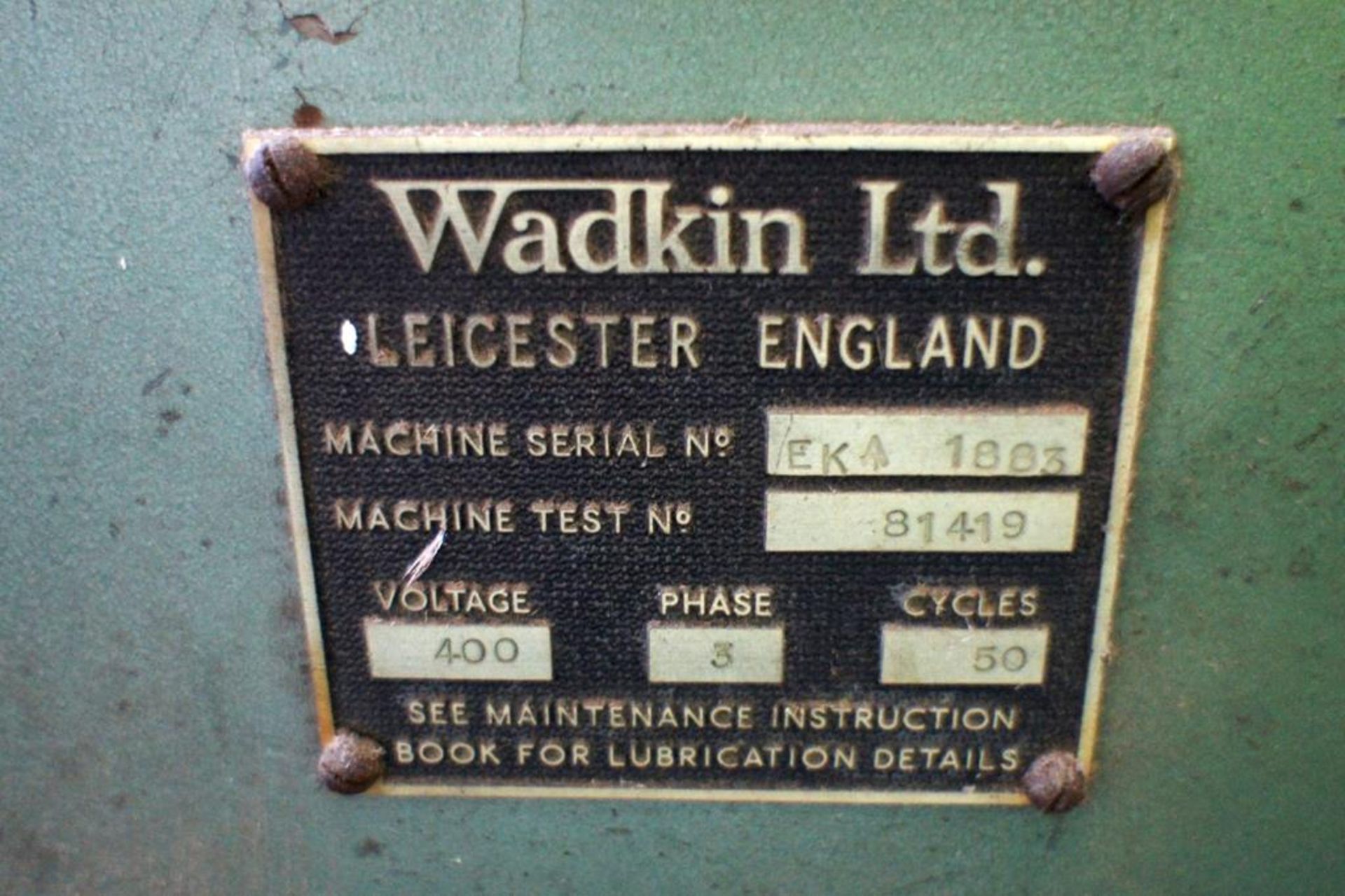 Wadkin EKA 1883 Tenoner - Image 8 of 9