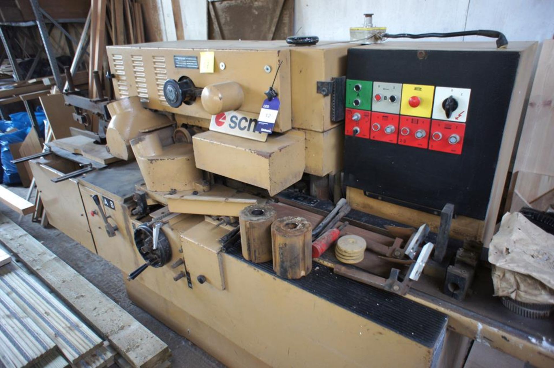 SCM P75 5-Head Spindle Moulder, S/No W0080381