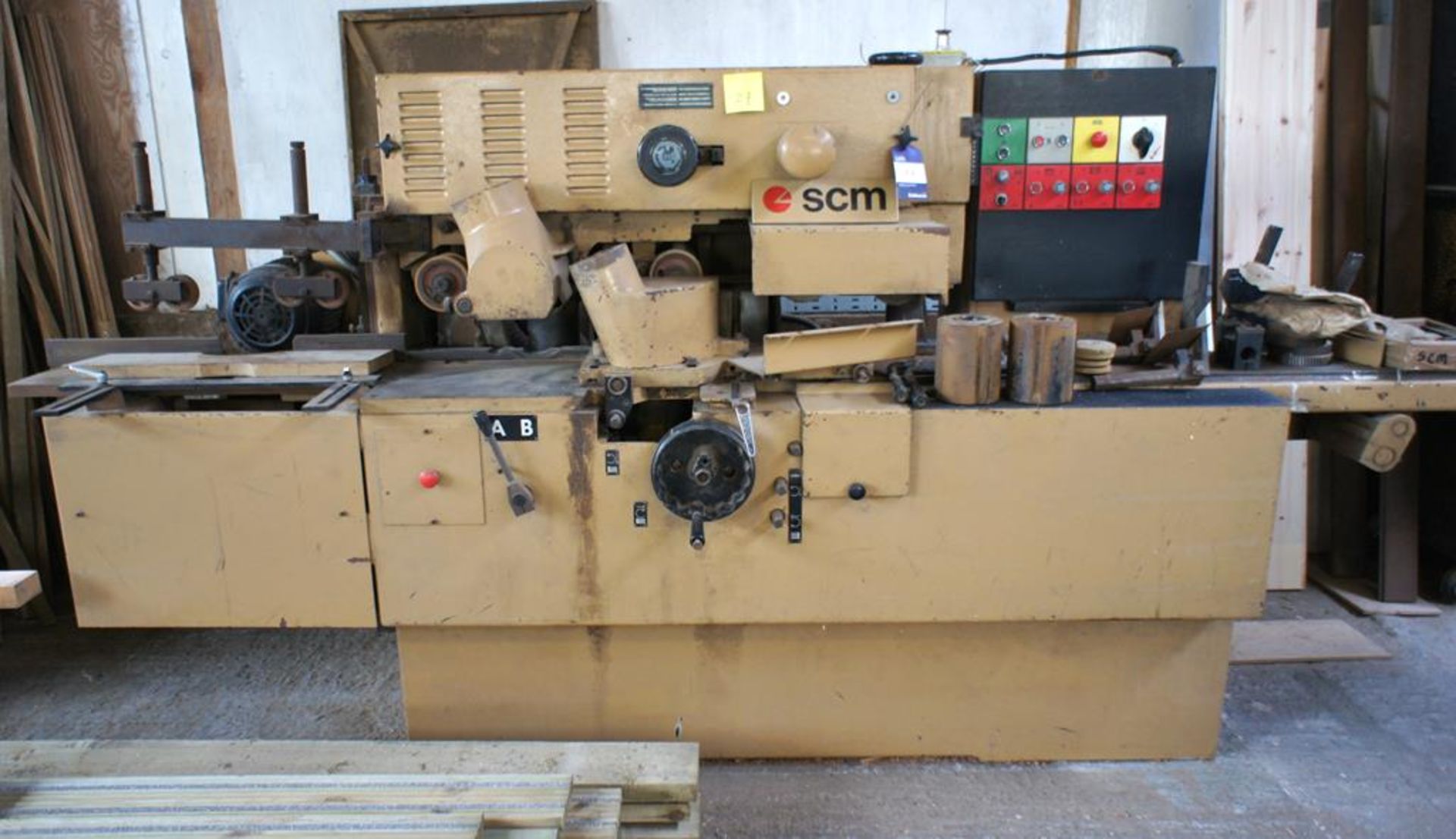 SCM P75 5-Head Spindle Moulder, S/No W0080381